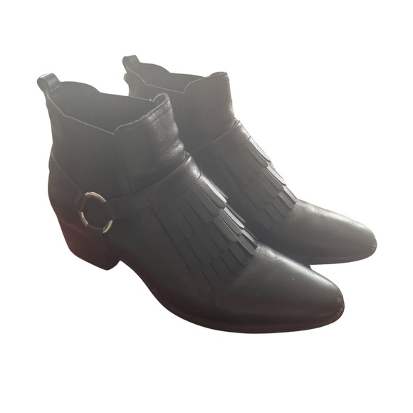 Marc Fischer LTD Rayna Black Ankle Moto/Chelsea Boots size 8.5 - Picture 2 of 5